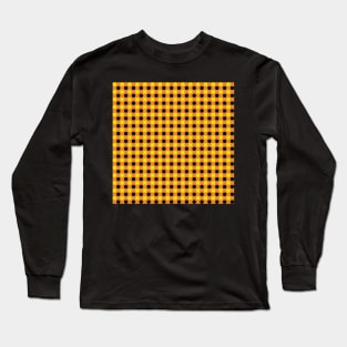 yellow black orange polka dot pattern Long Sleeve T-Shirt